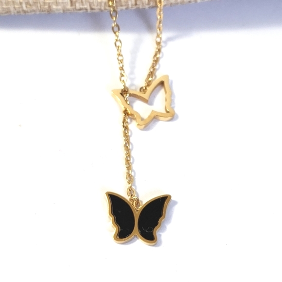 18K Gold Plated Necklace Earrings Set - Picture 4 of 11